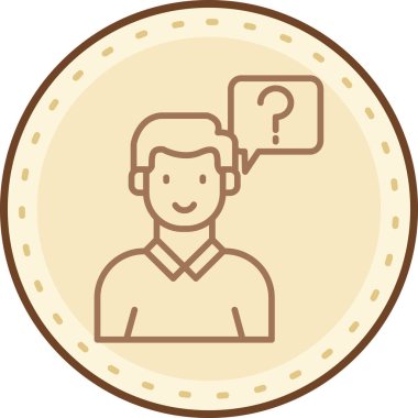 avatar erkek kişi simgesi - özet biçimi