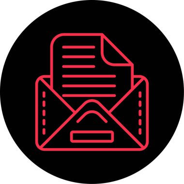 belge simgesi vektör illüstrasyonu