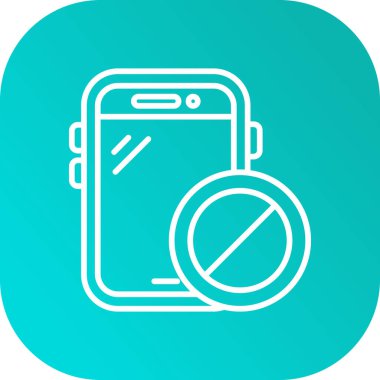 akıllı telefon simgesi soyut arka grupta izole edildi