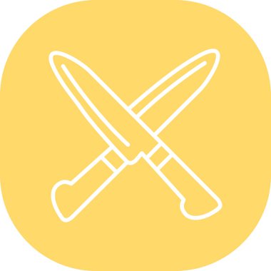 Bıçak. Web simgesi basit illüstrasyon