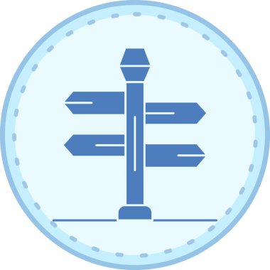 Pusula. Web simgesi basit illüstrasyon