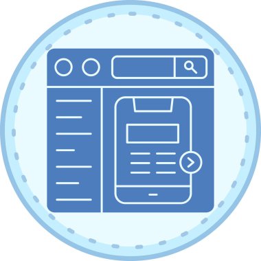 Tarayıcı pencere simgesi - taslak biçimi