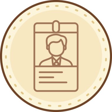 iş kartı simgesi vektör illüstrasyonu