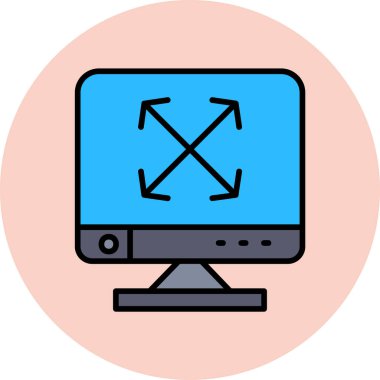 laptop simgesi modern vektör illüstrasyonu