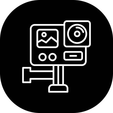 kamera simgesi vektör illüstrasyonu