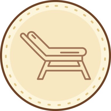 Sandalye. Web simgesi basit illüstrasyon