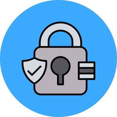 ikon vektör illüstrasyonunu kilitle