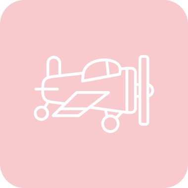 uçak ikonu vektör illüstrasyonu