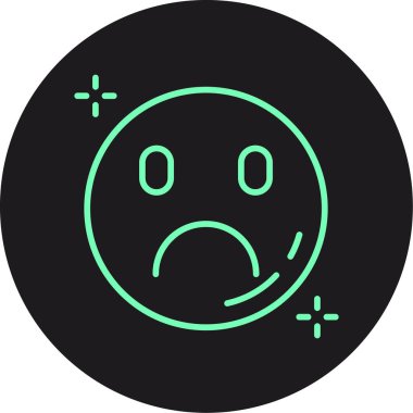 emoji simgeleri simgesi, doldurulmuş - vektör illüstrasyonu, özet