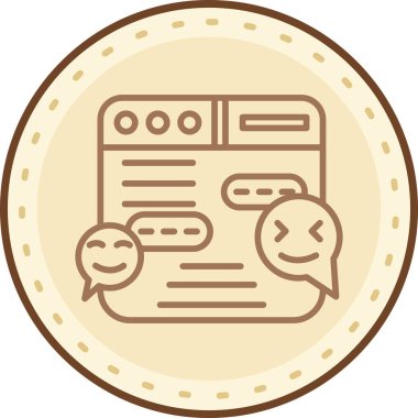 Bir web simgesinin vektör illüstrasyonu