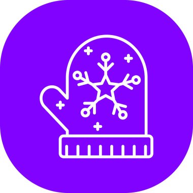 Bir kar tanesi simgesinin vektör çizimi