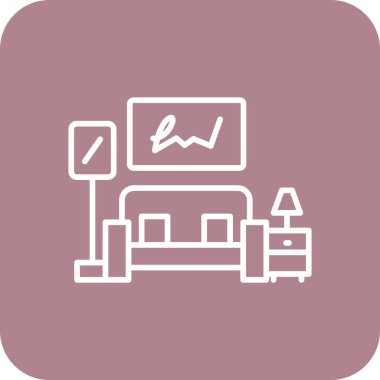 Ağ simgesi. grafikli iş grafiği