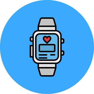 smartwatch modern simgesinin vektör çizimi