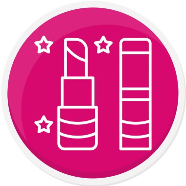 Ruj izi. Web simgesi basit illüstrasyon