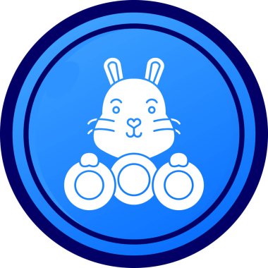 Tavşan simgesi, basit stil