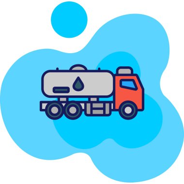 benzinlik ikonu vektör illüstrasyonu