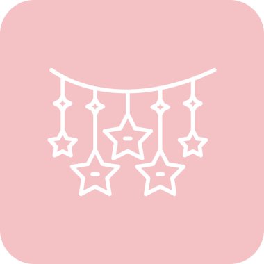 Pembe çizgili el çizimi yıldızlar. vektör illüstrasyonu.