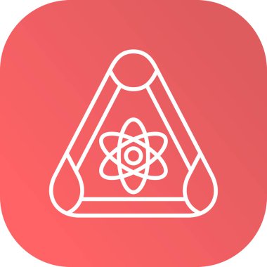 Soyut arkaplanda bilim simgesi izole edildi