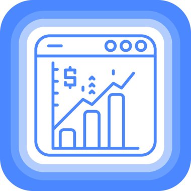 iş grafiği çizelgesi simgesi - taslak biçimi