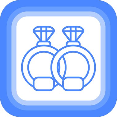 Parfüm simgesi, vektör illüstrasyonu