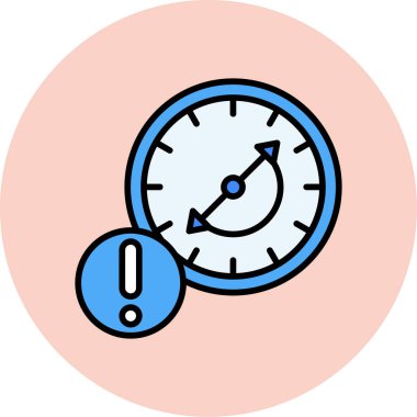 Kronometre Web simgesi basit illüstrasyon