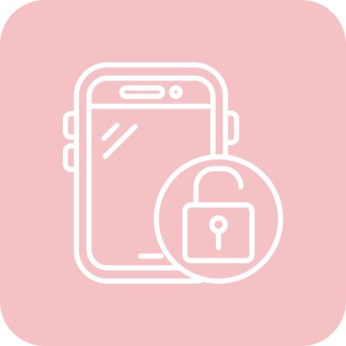 cep telefonu simgesi. Basit resimleme