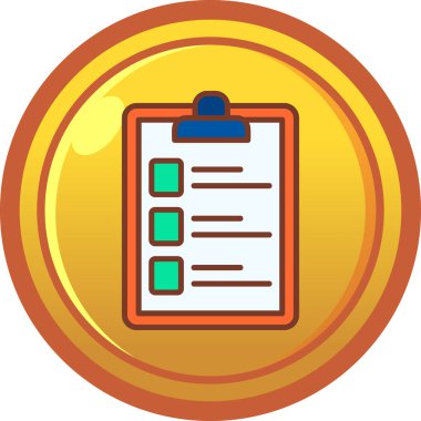 Belge. Web simgesi basit illüstrasyon