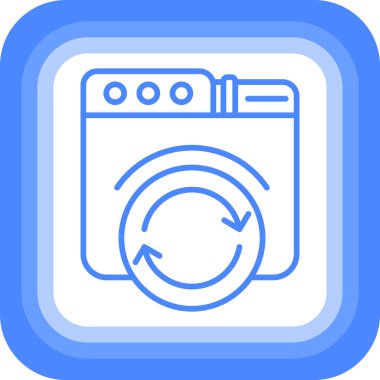 Çamaşır makinesi. Basit tasarım