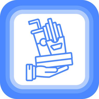 Tıbbi test tüpleri simgesi ile el