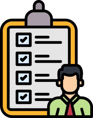 iş çalışanı simgesi, vektör illüstrasyonu