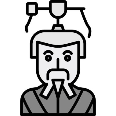 Avatar man simgesi, vektör illüstrasyonu