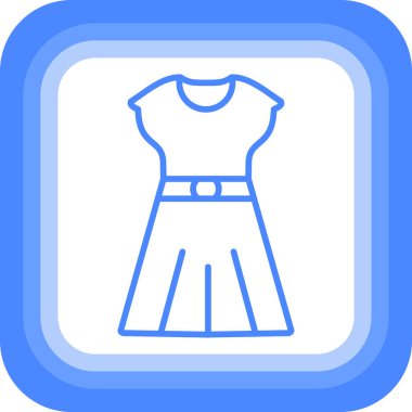 elbise simgesi vektör illüstrasyonu