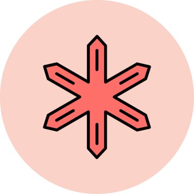 Bir noel simgesinin vektör illüstrasyonu