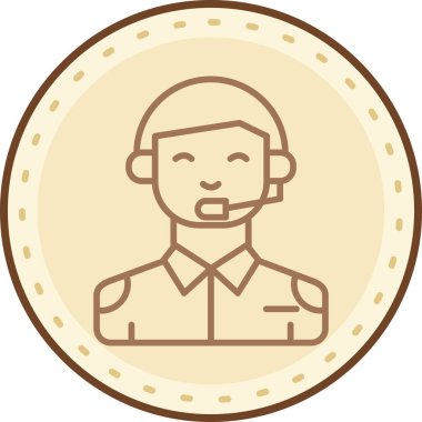 avatar. Web simgesi basit illüstrasyon