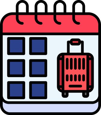 Takvim. Web simgesi basit illüstrasyon