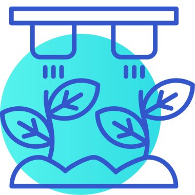 Bitki. Web simgesi basit illüstrasyon