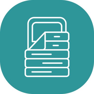 Kitap. Web simgesi basit illüstrasyon