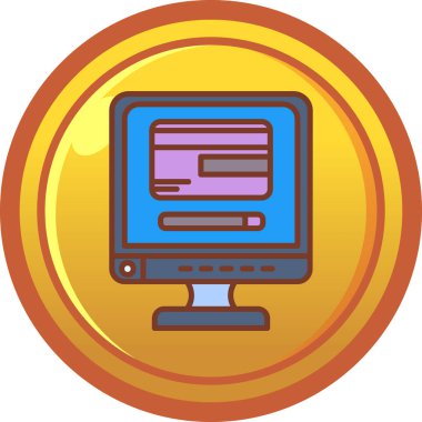 para sikkesi simgesi, vektör illüstrasyonu