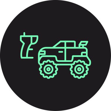 vektör çekici simgesi, vektör illüstrasyonu