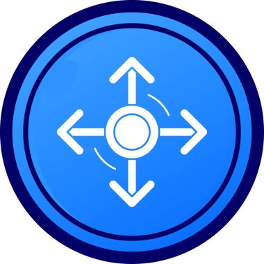 Pusula Yönü vektör illüstrasyonu