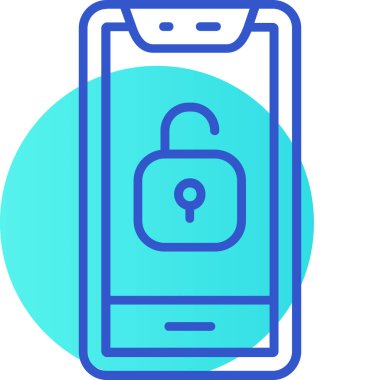 Akıllı telefon. Web simgesi basit illüstrasyon