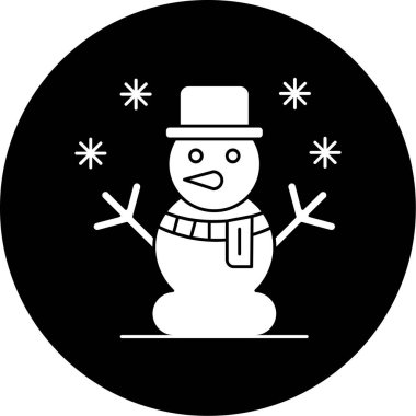 kardan adam simgesi, vektör illüstrasyonu