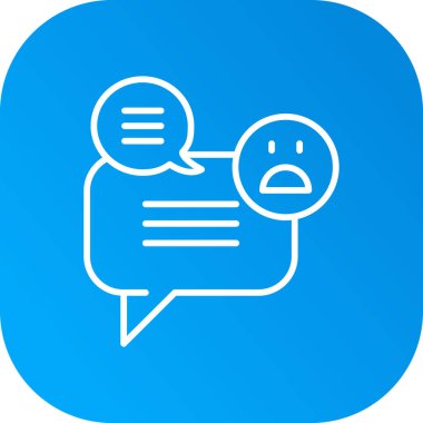 Sohbet simgesi soyut arkaplanda izole edildi