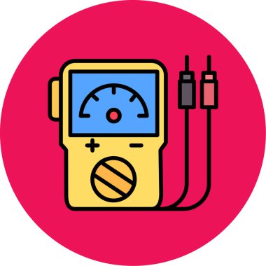 Bir metre simgesinin vektör illüstrasyonu