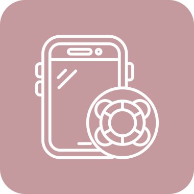 Vektör Mobil simge illüstrasyonu