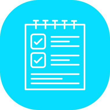 Kişisel proje ticari kullanımı için kontrol listesi vektör simgesi modern vektör illüstrasyonu