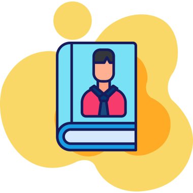 ID kart simgesi vektör illüstrasyonu