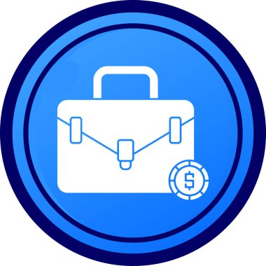 bavul simgesi, vektör illüstrasyonu basit tasarım