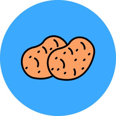 ekmek ikonu vektör illüstrasyonu