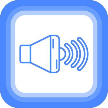 Ses. Web simgesi basit illüstrasyon